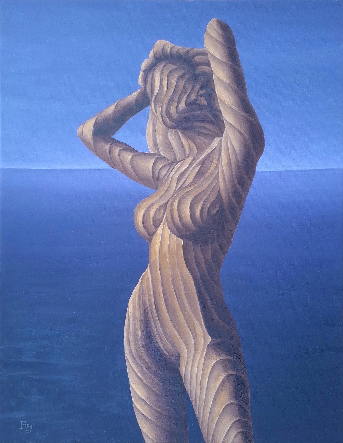 Inner Resonance, oil on canvas, 90 × 70 cm, 2026