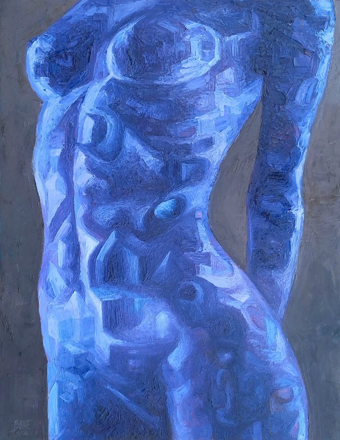 Nocturne for a Goddess, oil on canvas, 90 × 70 cm